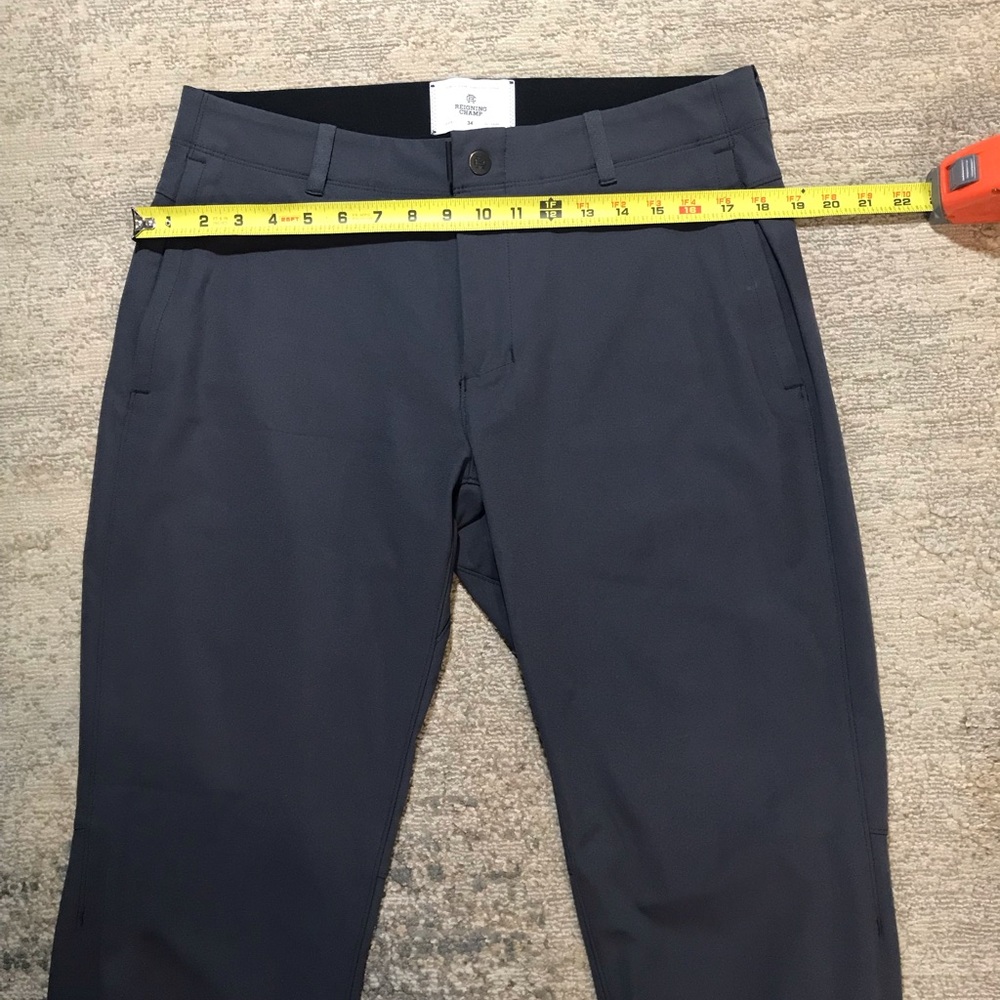 NWOT Reigning Champ Primeflex Water Repellent Straight Leg Trousers Sz 34 - Picture 7 of 12